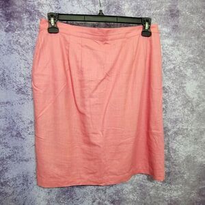 Pink Linen Skirt 